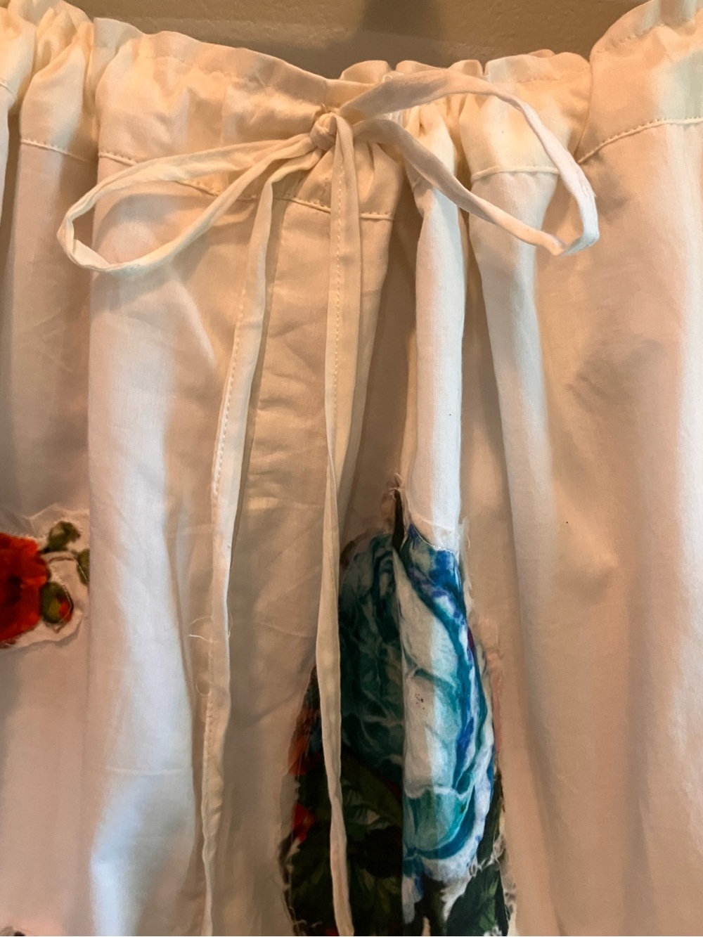 Indi & Sai Bird and Floral Romantic White Draw String Bloomers, NWOT - Picture 3 of 13
